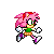 An edited Tails sprite from Sonic Advances, mixed with a dash of Sonic and a pinch of Amy. It's meant to look like the Sonic CD form of Amy.