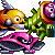 all the badniks from Marina Madness Zone (Chaotix)