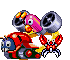 Badnik sprites, also including several Eggman vehicles