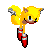 A Ray sprite courtsey of Blues. This version has a much more correct colouratiion of the squirrel than Yuskis, and some new animations. The Tail is from yuski's sprite.