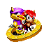 Chaotix sprites, Espio and Mighty