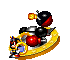 Chaotix sprites: Heavy, Bomb, and Charmy.