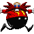 It's eggman from Sonic 1, he has 2 vechicles. the normal one and the fire spitting one. has most frames. created by Rlan