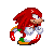 a very nice Knuckles, for some reason, he seems to be Much more red than usual, which makes him look even cooler. He also seems to have the gliding animation from a pic of Knuckles Chaotix!