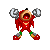 This new Knuckles, sprite, which is created by Blues, is an edited version from Sonic Triple Trouble. Knuckles now has a more glossy red colour, and more colouration on his mouth area.