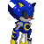 An excellent Metal Sonic sprite by Knux9. Created to be shown with Showoffboys Sonic sprite, this Metal Sonic has all the right traits of the original, and more! Great work.