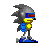 An excellent idea by Andrusi &&. Using Megadrive Sonic sprites, he has created a clone of the original Silver Sonic from Sonic 2 on the Master System. Slightly underframes though, but then, so was the original. 