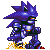 This is Mecha Sonic, but instead he is in walk mode, has (basically) every single image of him in him. 