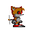 A good looking Metal Tails sprite by Andrusi. Using bits of the Sonic 2 Tails, and Metal Sonic, its outcome is quite good. Having alot more animation than most bots, this sets to be a pleaser.