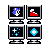 A collection of TVs and other objects from Sonic Pocket Adventure