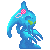 a very cool looking Chaos 0 sprite, has quite a bit of animation too, now with a floating brains in the head. 