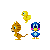 FLICKY! from the old arcade game by the same name. Obviously doesn't have much animation because it was made in 1989 :)