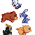 A collection of most animals which pop out of bots in Sonic Games.