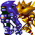 Mecha Sonic from Sonic 3, both normal and hyper modes.