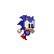 Complete set of Mini-Sonic sprites from Sonic CD.