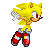 Super Sonic version of Showoffboys Sonic sprite.