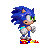 a brand new Sonic sprite, seems to be a mix of SA Style and anime (the quills), it turns out pretty good, he's frowning alot, so it seems good for a action orrientated game. made by Neo Metal Knuckles. Originally by Andrew B.