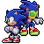 Neo Sonic sprite sheet, includes Jet Set Radio Style Sonic also.