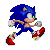 A better shaded version of Rabidknux's Sonic sprite.