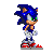 A nice looking Sonic Adventure type sprite by RockChick. His pose looks very cool, angry in a way, but his walking and running animations seem lacking. good try though.