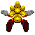 An excellent Super Sonic sprite by ninja. Using Rlan's Sonic CD Sprite, this uses animation to make him look flying. 