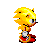 A cool Super Sonic Crackers 3D world sprite. It looks nice, with spines curled up etc. 