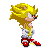 An edit of Rabidknuxs Sonic sprite to look like Super Sonic from Sonic Adventure 2! Includes flying animations and other various things. 