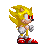 a cool Super Sonic from Sonic Adventure. Same as one above the rest somewhere, but with up-turned quills, made by Snowfire, original by Blitz