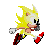 A Cool Super Sonic sprite based on Sonic from Sonic 1