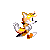 A complete Sprite of Tails from Sonic 2 GG! Thats right. In the credits, Tails has a complete set of animations for use. 