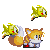 this is probably the closest to the Sonic 3K Super Tails, it even has the correct birdies floating around him!